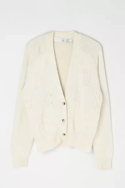 Vintage 90s Light Cream Cardigan