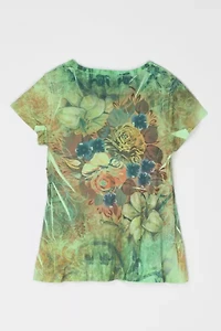 Vintage Y2k Printed Tiered Top