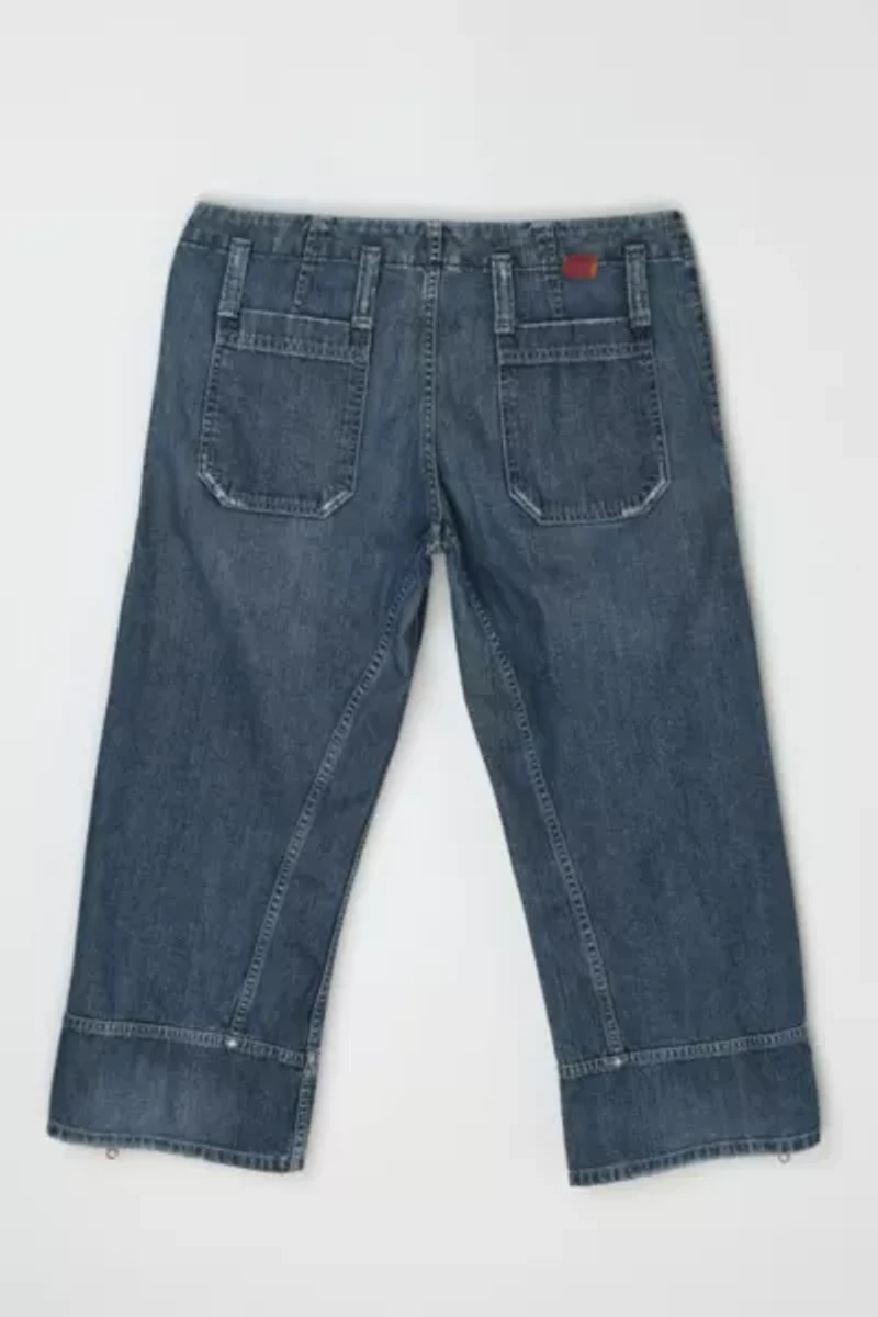 Vintage Y2k Wide Leg Cropped Jeans