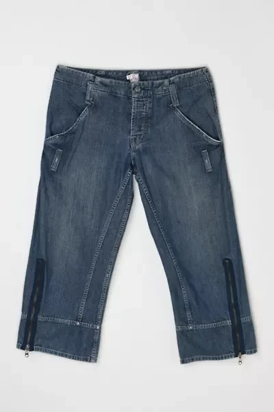 Vintage Y2k Wide Leg Cropped Jeans