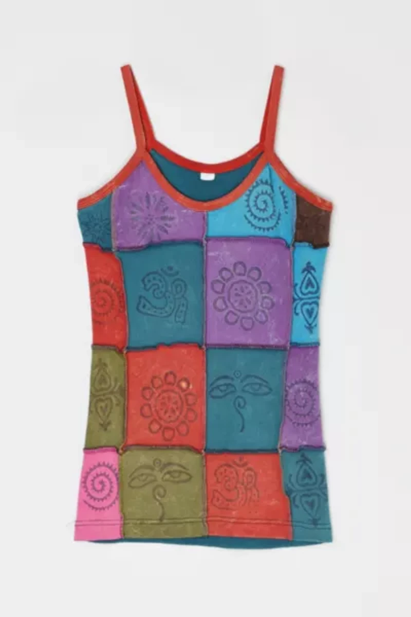Vintage 90s Patchwork Tank Top