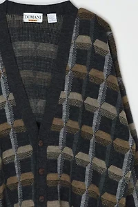 Vintage 90s Geometrical Knit Cardigan