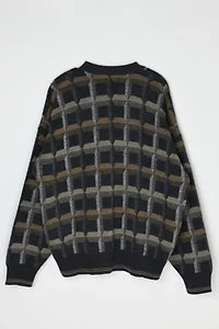 Vintage 90s Geometrical Knit Cardigan