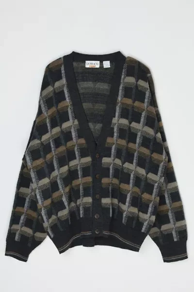 Vintage 90s Geometrical Knit Cardigan