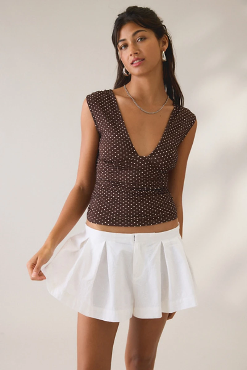 Kimchi Blue Talia Trapeze Pleated Short