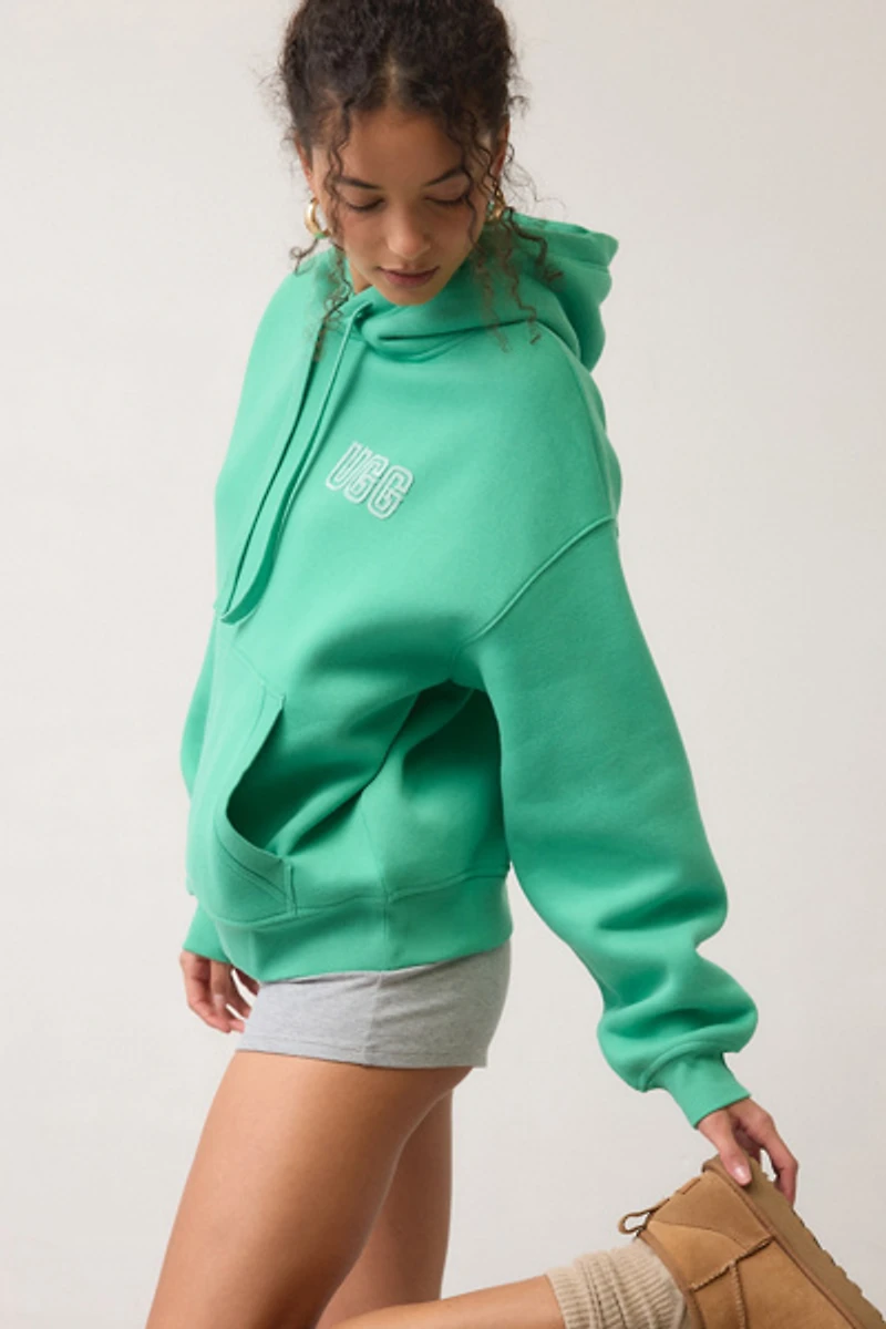 UGG Logo Chenille Applique Graphic Hoodie Sweatshirt