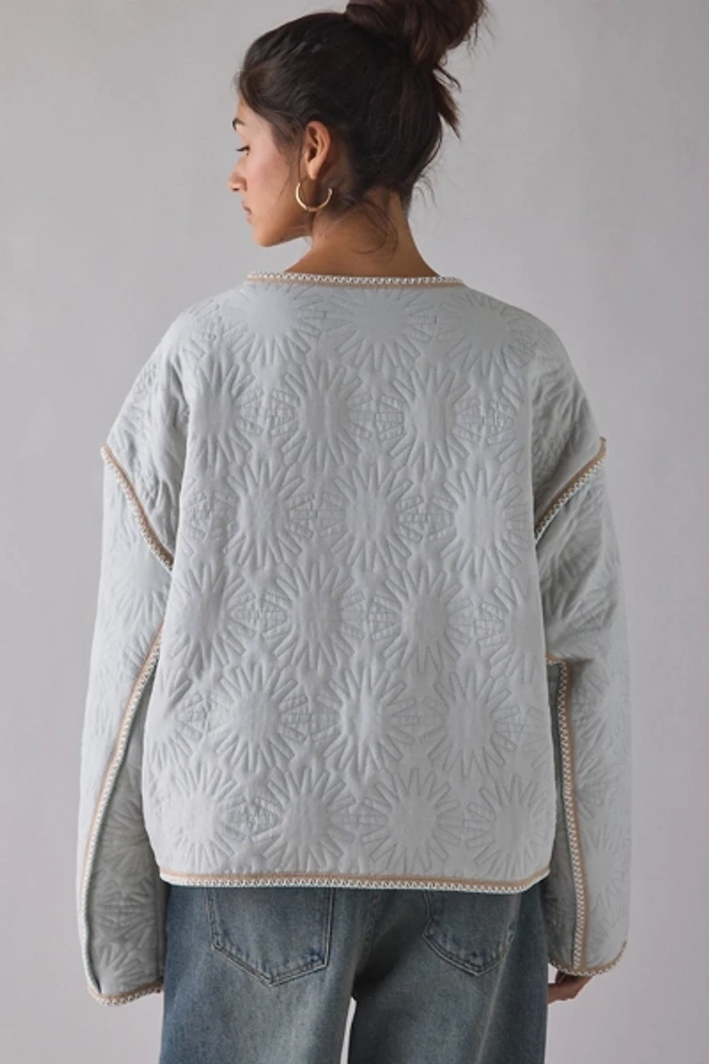 UGG Sun Quilted Embroidered Jacket