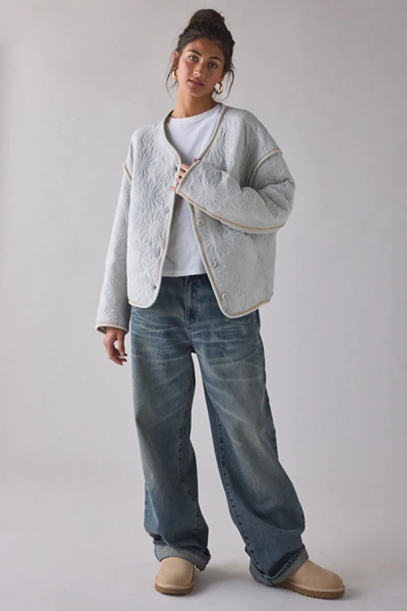 UGG Sun Quilted Embroidered Jacket