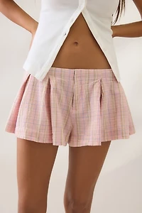 Kimchi Blue Talia Printed Trapeze Pleated Short