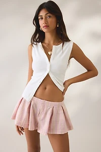 Kimchi Blue Talia Printed Trapeze Pleated Short