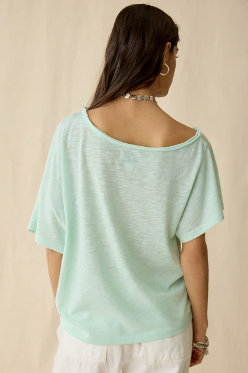 BDG Courtney Graphic Off-The-Shoulder Oversized Tee