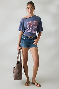 BDG Courtney Graphic Off-The-Shoulder Oversized Tee