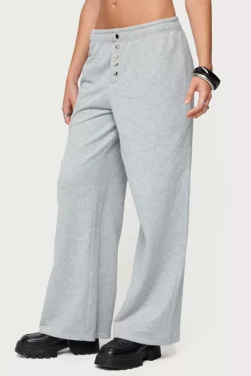 Edikted Lorelle Wide Leg Sweatpants