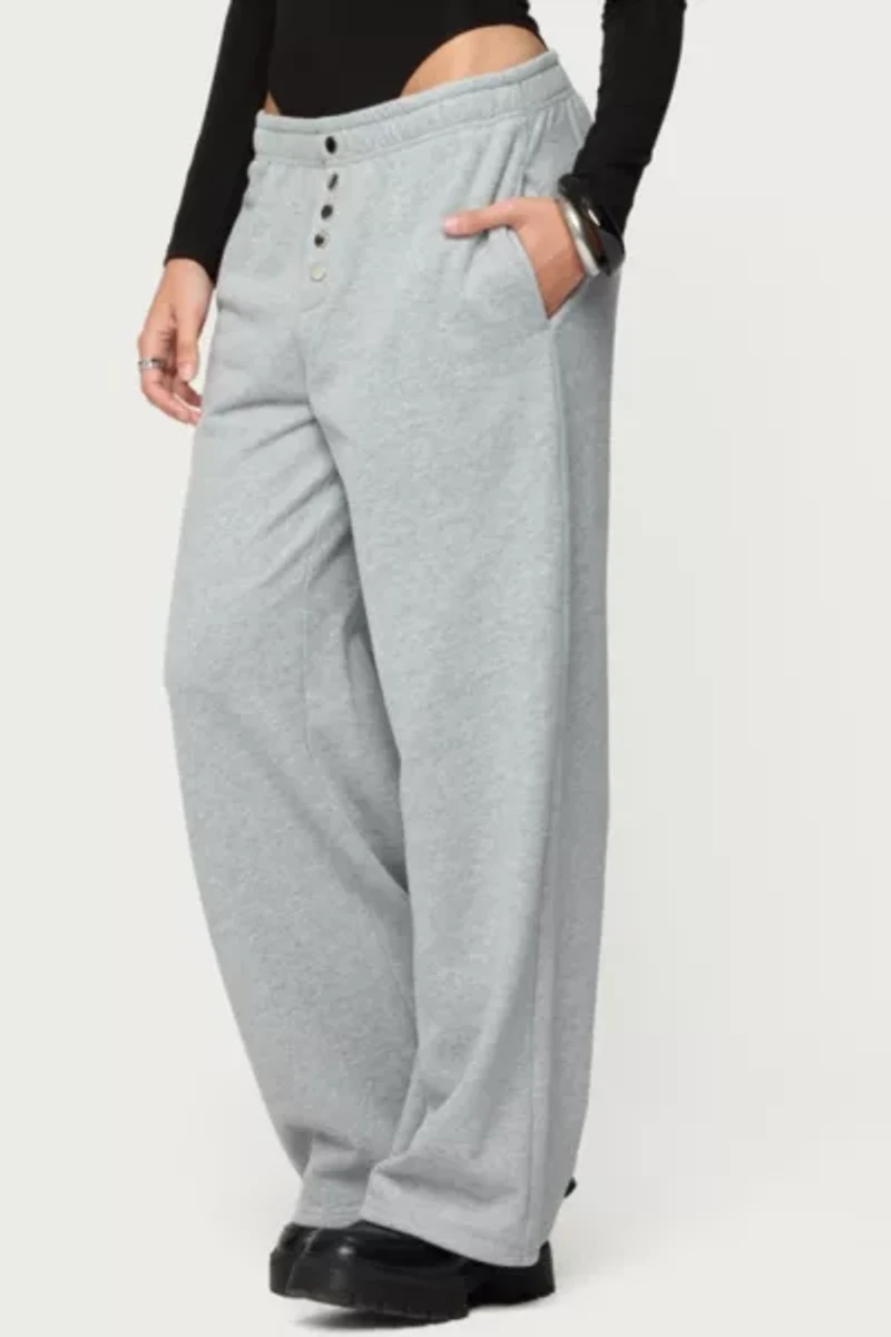 Edikted Lorelle Wide Leg Sweatpants
