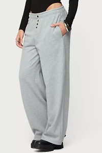 Edikted Lorelle Wide Leg Sweatpants