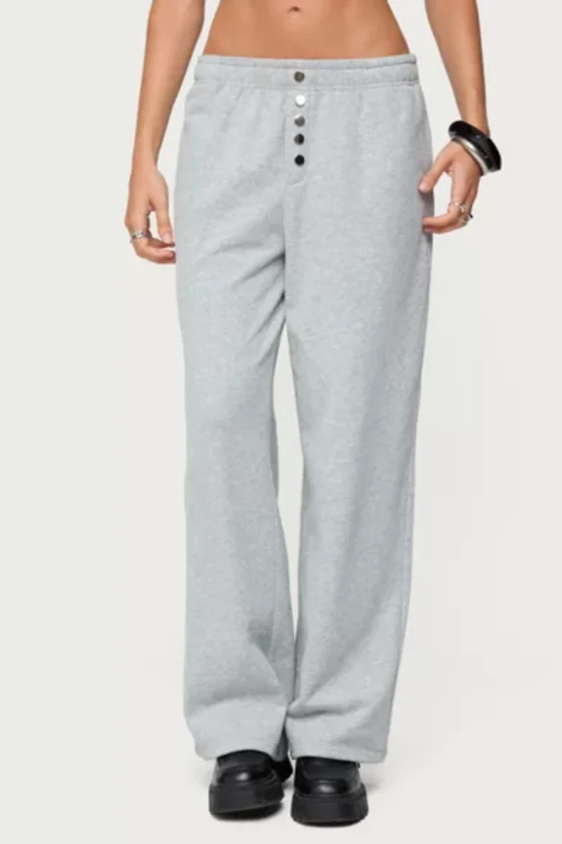 Edikted Lorelle Wide Leg Sweatpants