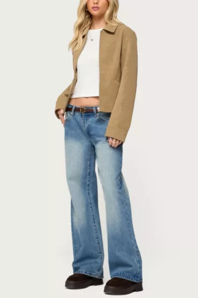 Edikted Cozette Faux Leather Jacket