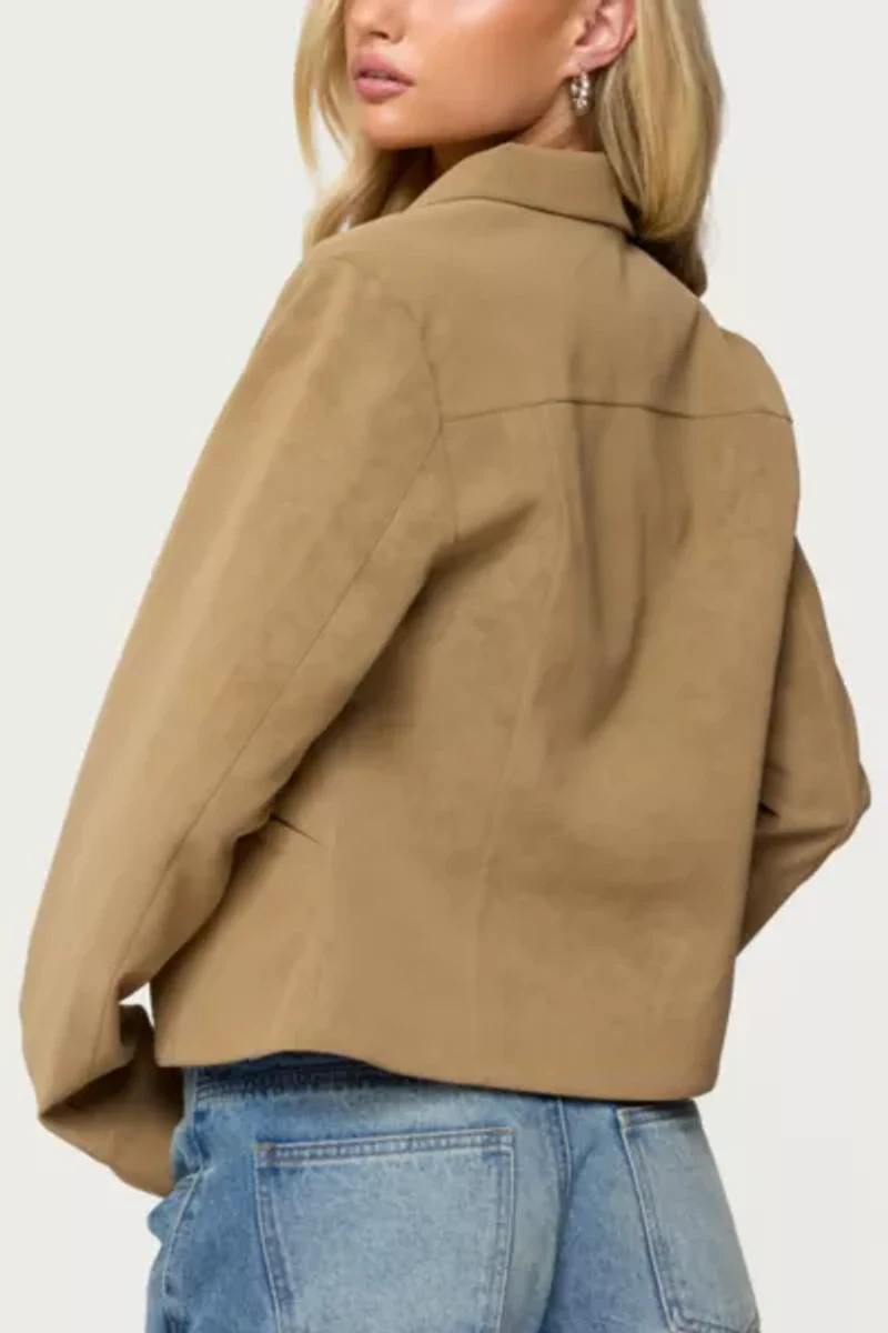 Edikted Cozette Faux Leather Jacket