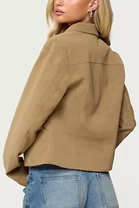 Edikted Cozette Faux Leather Jacket