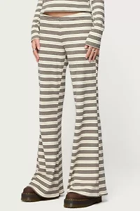 Edikted Avalie Striped Ribbed Pants