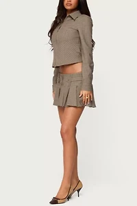 Edikted Lockette Plaid Jacket