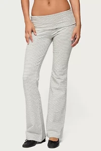 Edikted Kaeli Stripey Flared Leggings