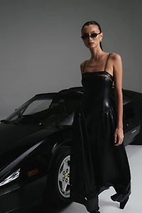 WeWoreWhat Lace Panel Corset Midi Dress