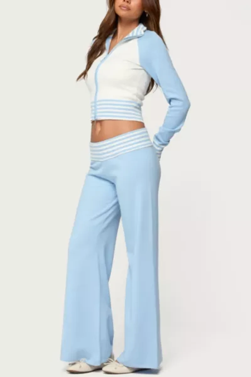 Edikted Clarisse Contrast Stripey Cardigan