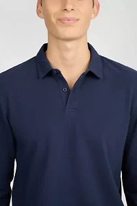 Onia Long Sleeve Pique Polo