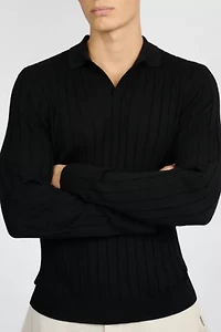 Onia Extra Fine Merino Wool Johnny Collar Polo