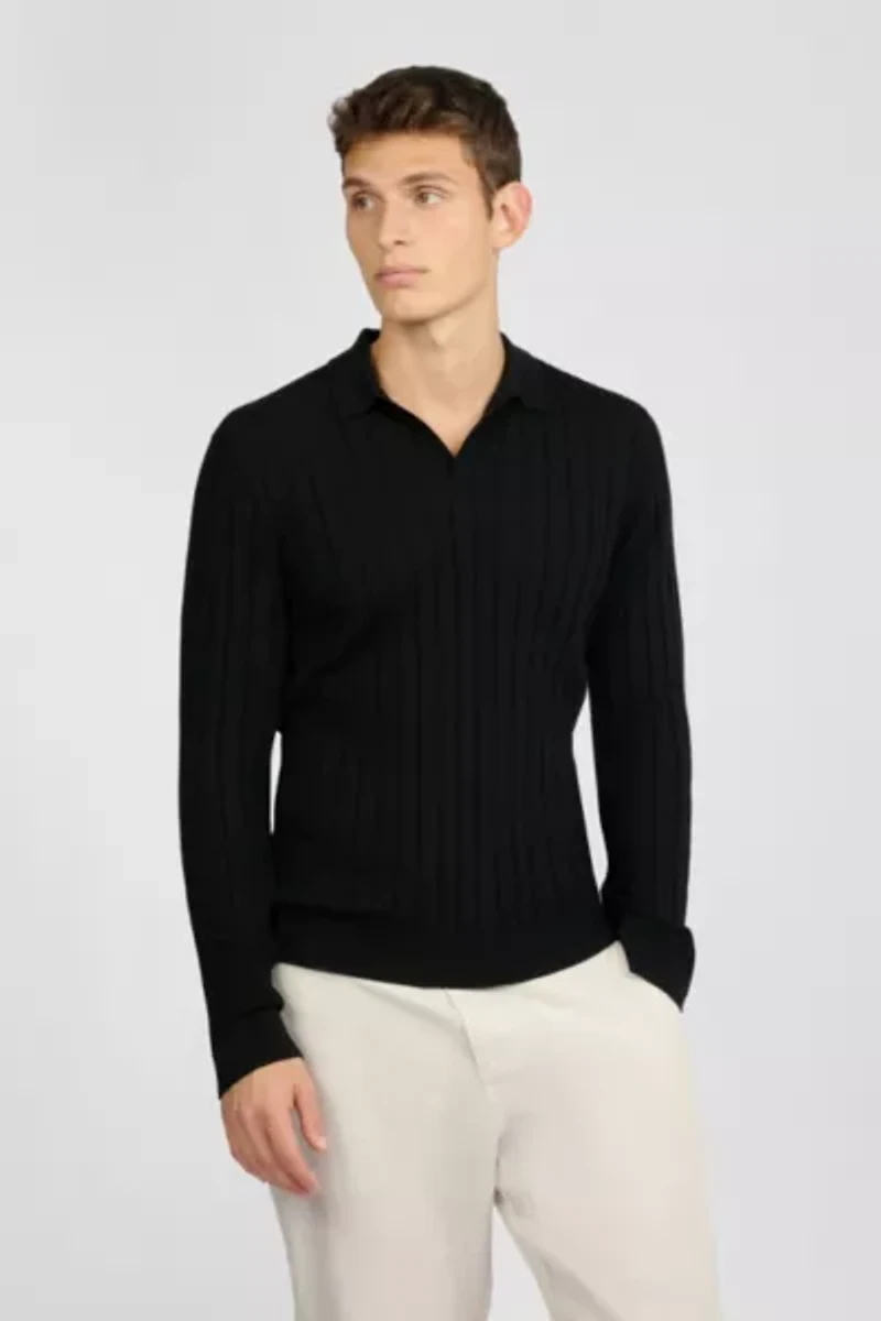 Onia Extra Fine Merino Wool Johnny Collar Polo