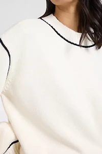 Onia Cotton Oversized Mock Neck Sweater