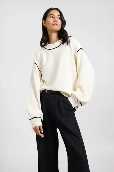 Onia Cotton Oversized Mock Neck Sweater