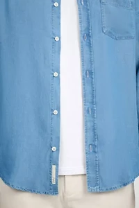 Onia Denim Chambray Long Sleeve Shirt