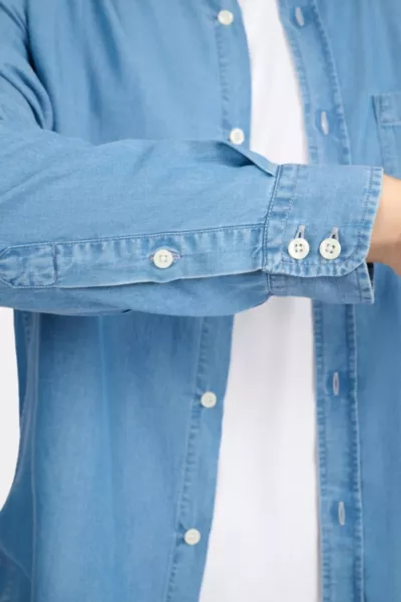 Onia Denim Chambray Long Sleeve Shirt
