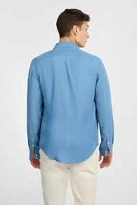 Onia Denim Chambray Long Sleeve Shirt