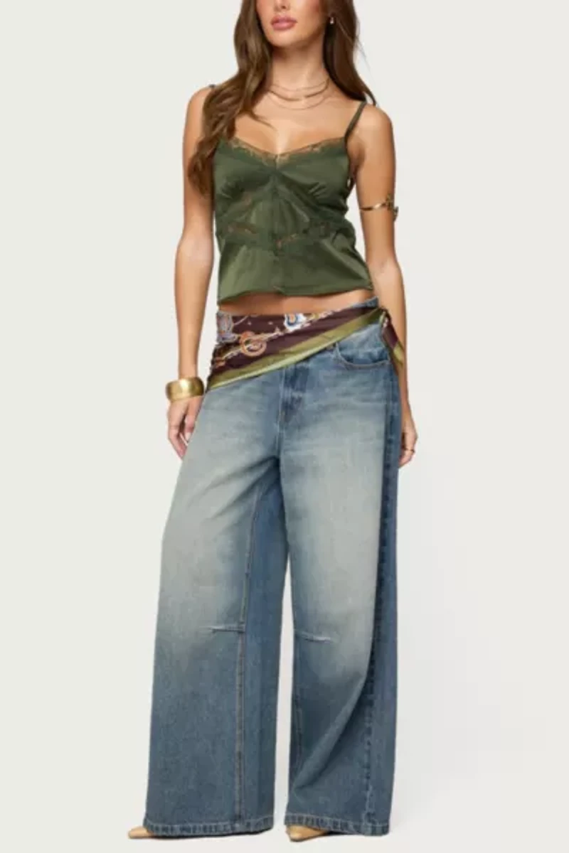 Edikted Tamar Satin Effect Tank Top