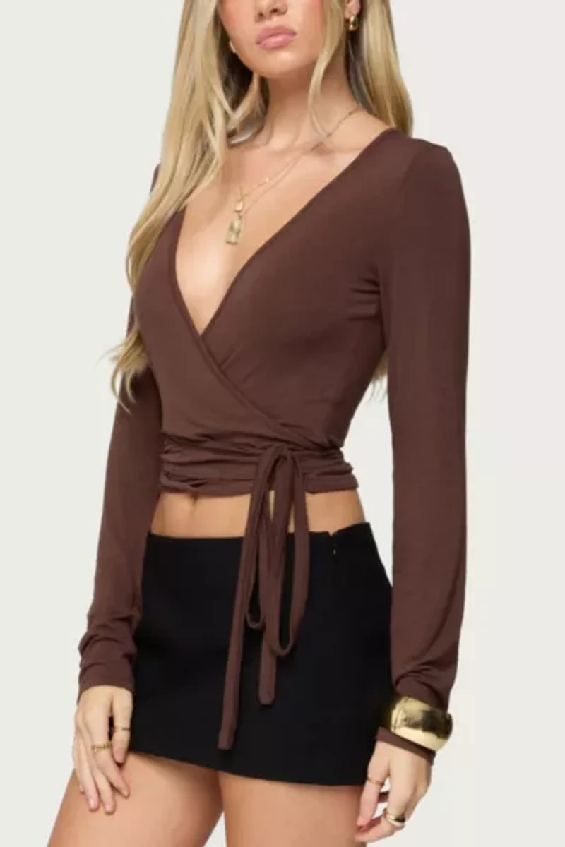 Edikted Malenna Wrap Top