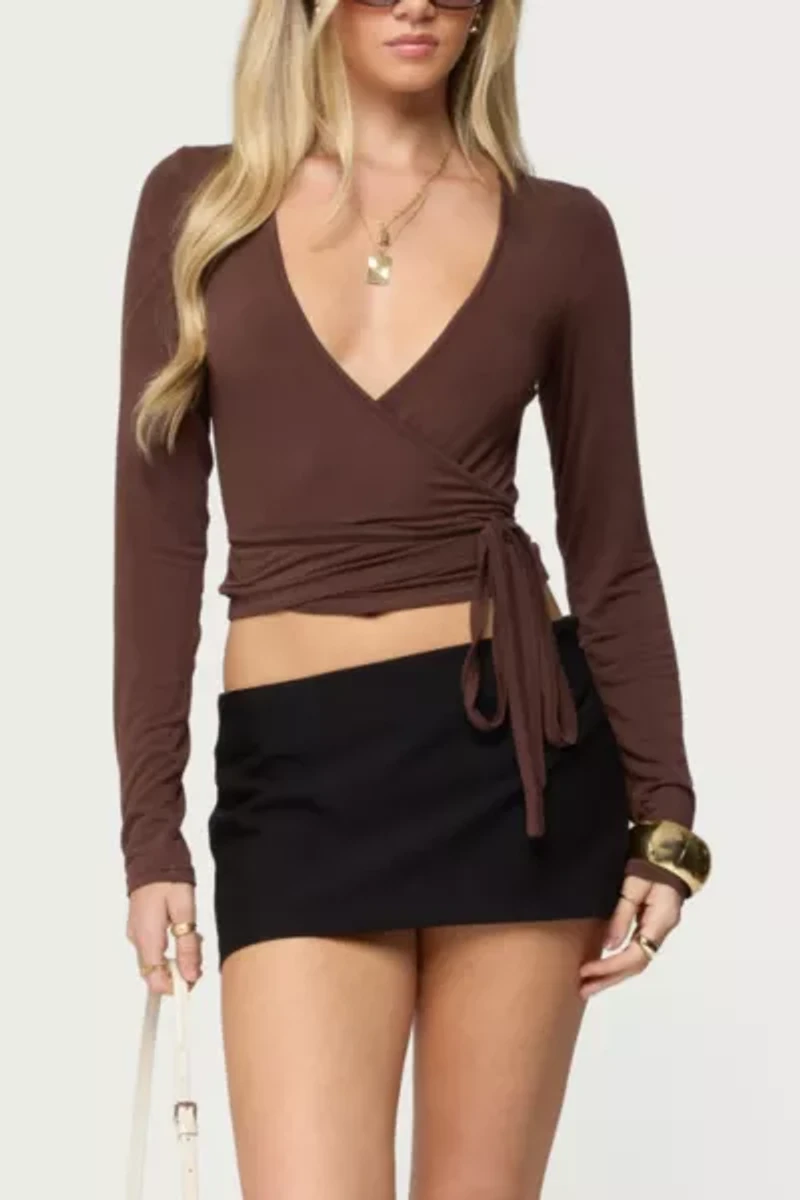 Edikted Malenna Wrap Top