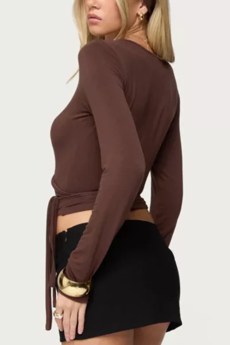 Edikted Malenna Wrap Top