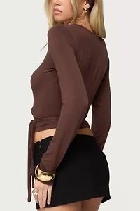 Edikted Malenna Wrap Top
