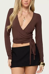 Edikted Malenna Wrap Top