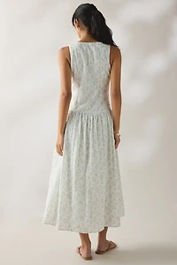 Kiss The Sky Summer Breeze Drop Waist Midi Dress