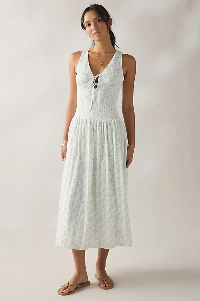 Kiss The Sky Summer Breeze Drop Waist Midi Dress