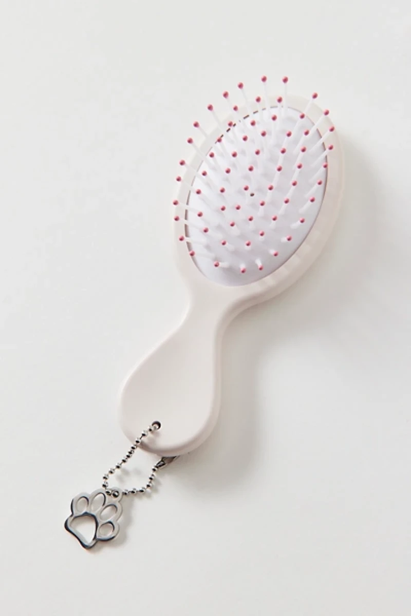 UO Mini Plush Hairbrush