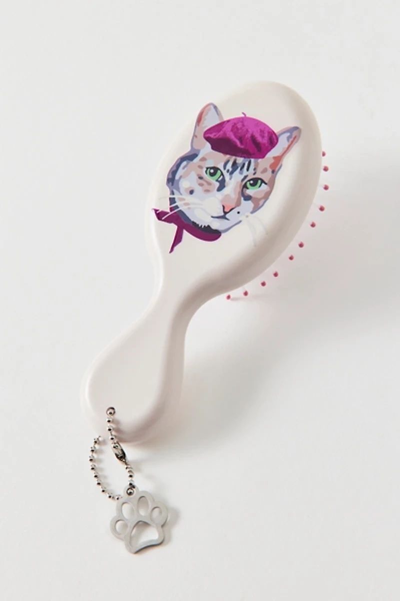 UO Mini Plush Hairbrush