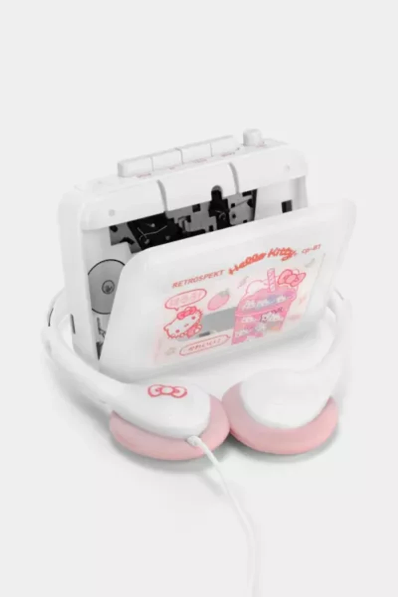 Hello Kitty Strawberry Kawaii CP-81 Portable Cassette Player