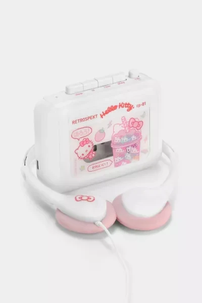 Hello Kitty Strawberry Kawaii CP-81 Portable Cassette Player