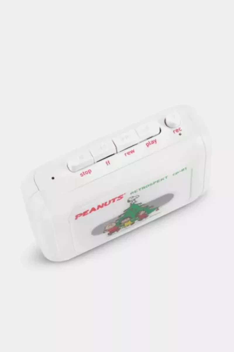 Peanuts "A Charlie Brown Christmas" CP-81 Portable Cassette Player + Cassette Set