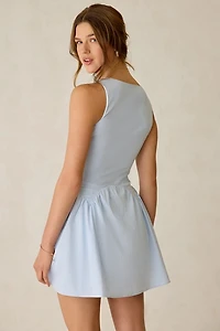 Kiss The Sky Ariana Tie-Front Corset Mini Dress